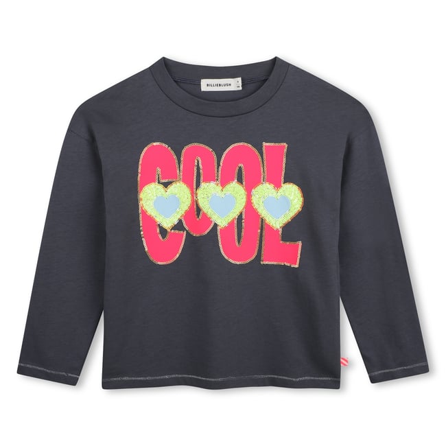 Tee-shirt manches longues asphalte <span itemprop=