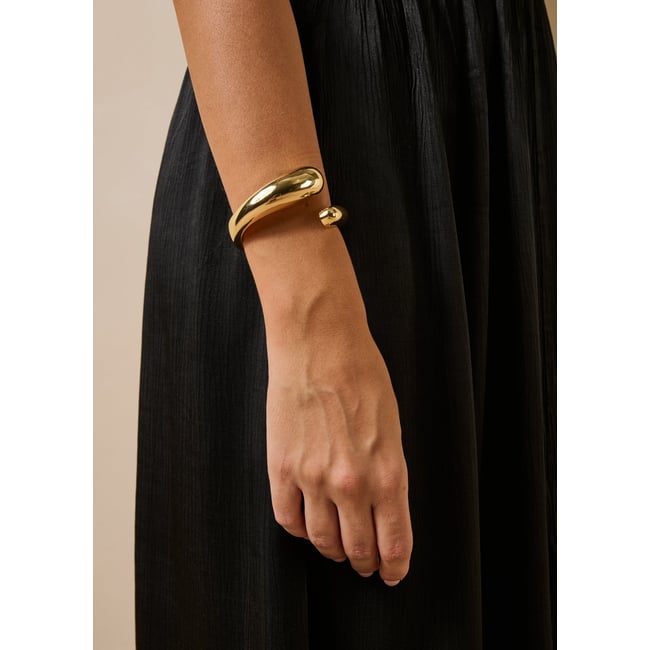 Bracelet jonc light gold <span itemprop=