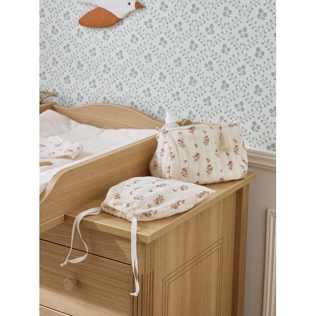 Trousse de toilette en gaze de coton imprimé bianca <span itemprop=
