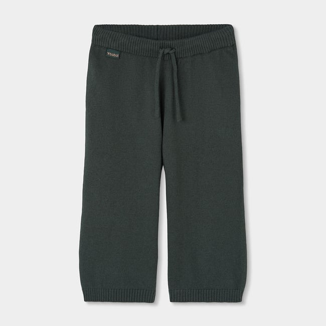 Pantalon fille avec cordon vert <span itemprop=