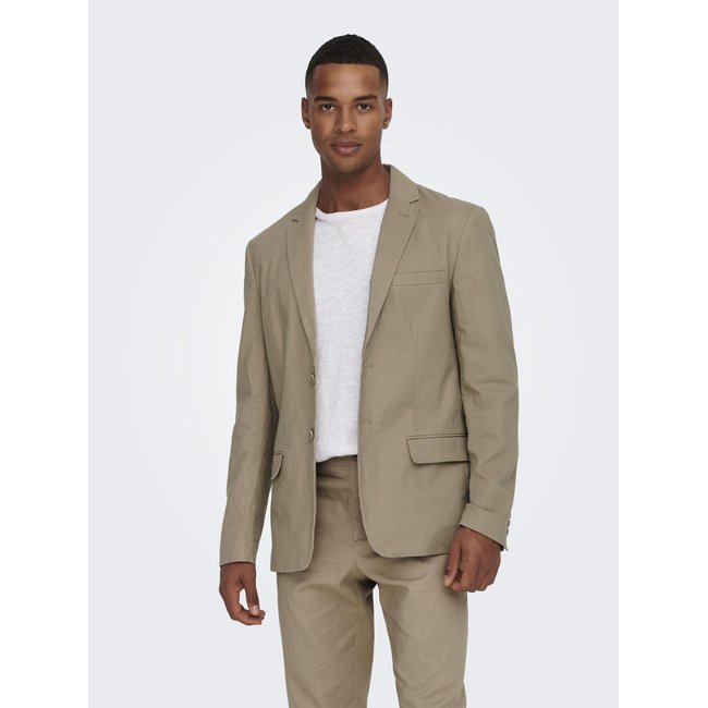 Blazer classique ONLY & SONS chinchilla <span itemprop=