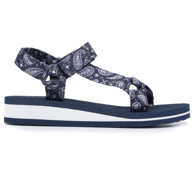 Sandales très confortables, attaches faciles bleu <span itemprop=