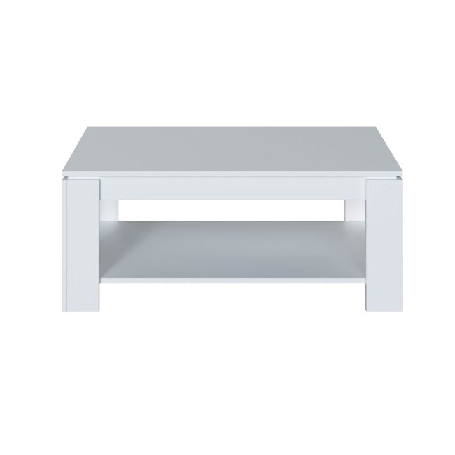 Table Basse avec Plateau Relevable L102 cm - Ambit Couleur blanc <span itemprop=
