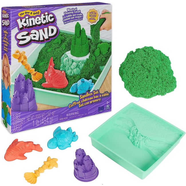 Coffret Sable kinétique vert v002239 <span itemprop=