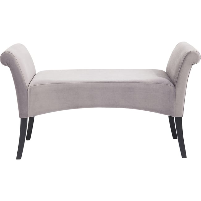 Banc en velours, MOTLEY Couleur gris <span itemprop=