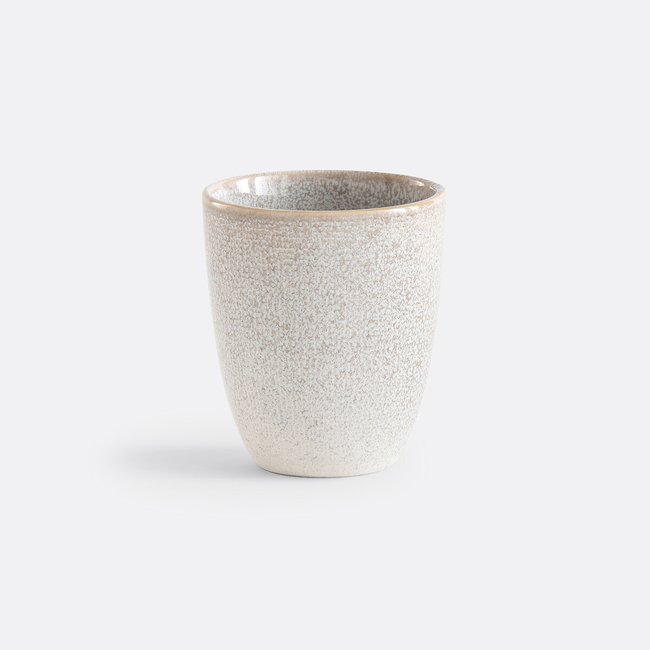 Lot de 4 tasses grès, Soul gris clair <span itemprop=