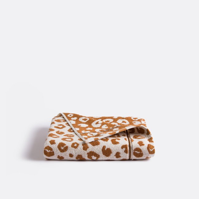Zani Bouclé Towelling Maxi Bath Sheet, leopard print, LA REDOUTE INTERIEURS