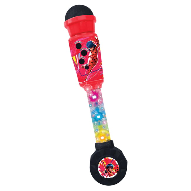 Microphone Miraculous avec tube lumineux et enceinte rouge <span itemprop=