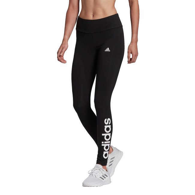 Leggings con logotipo de talle alto negro <span itemprop=
