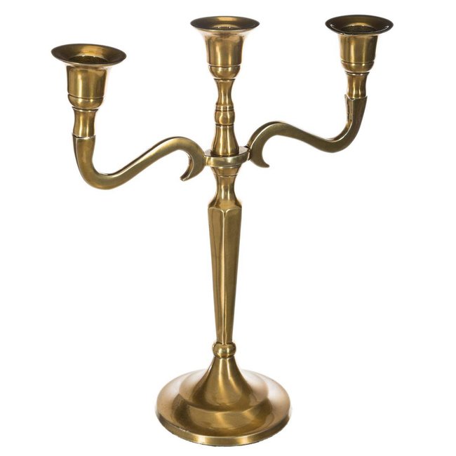 Bougeoir MARSO Couleur doré <span itemprop=