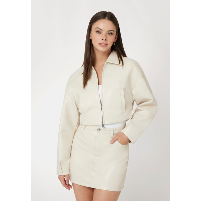 Veste Crop Similicuir - GUESS