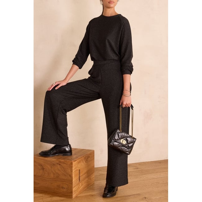 Maison 123 PANTALON MONA P Fil textile noir <span itemprop=