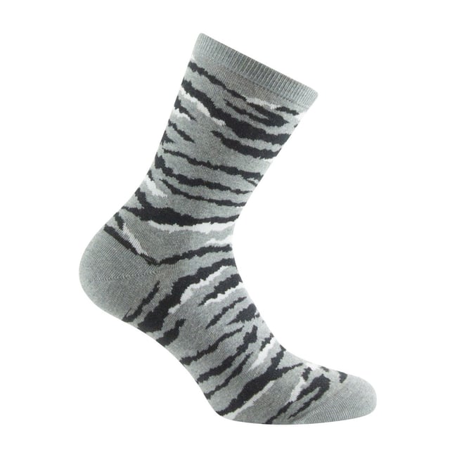 Mi-chaussettes Femme jersey zébrures Coton majoritaire - KINDY