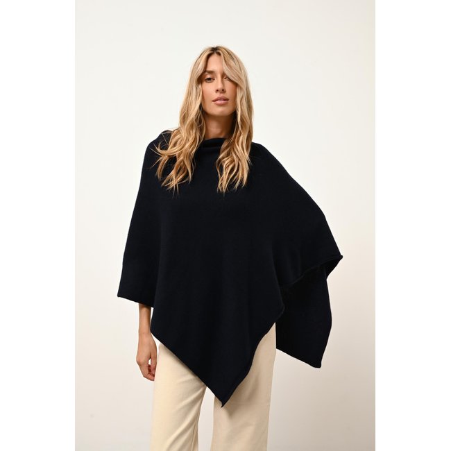 Poncho 4 Fils Navy Ashley bleu foncé <span itemprop=