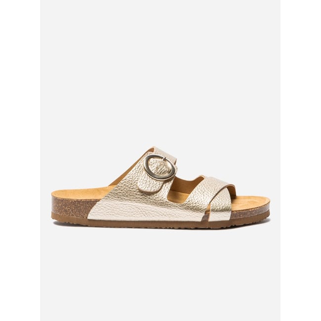 Mules FALBALA platine <span itemprop=