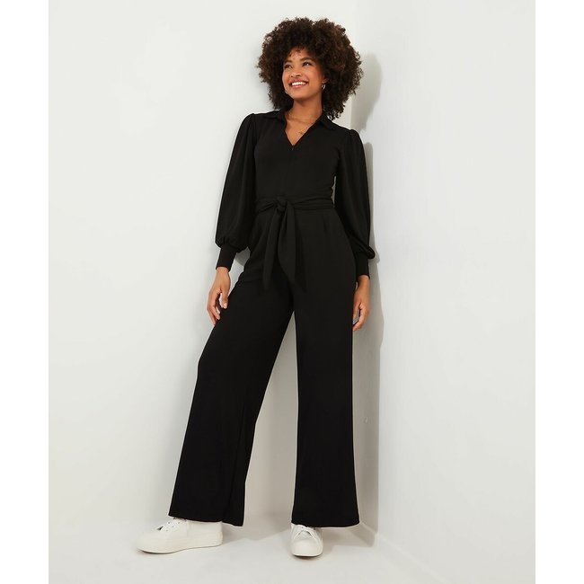Long Sleeve Jumpsuit, black, JOE BROWNS
