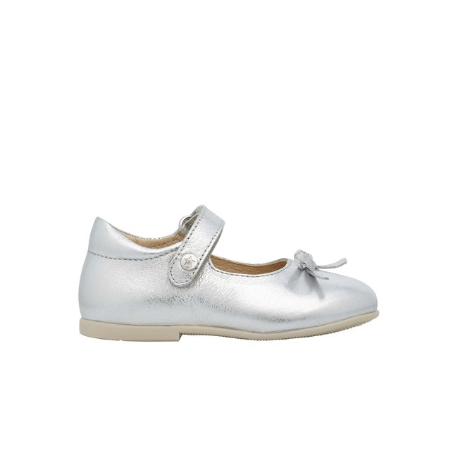 Ballerines En Cuir De Veau Laminé Ballet - NATURINO