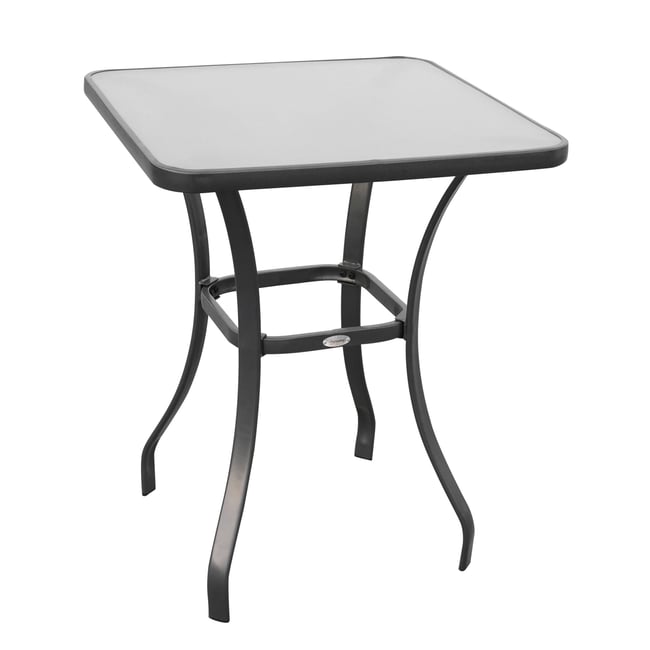 Table d'appoint de terrasse Métal Gris gris <span itemprop=