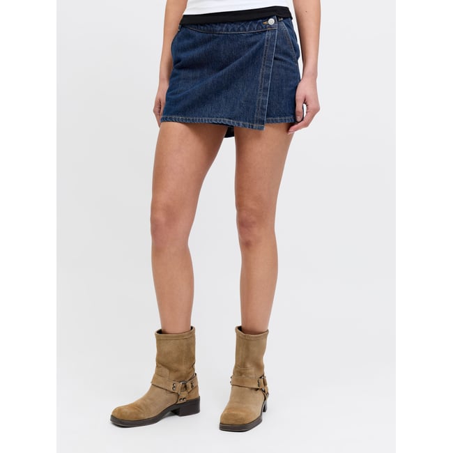 Jupe-Short bleue - dark blue denim 1 <span itemprop=