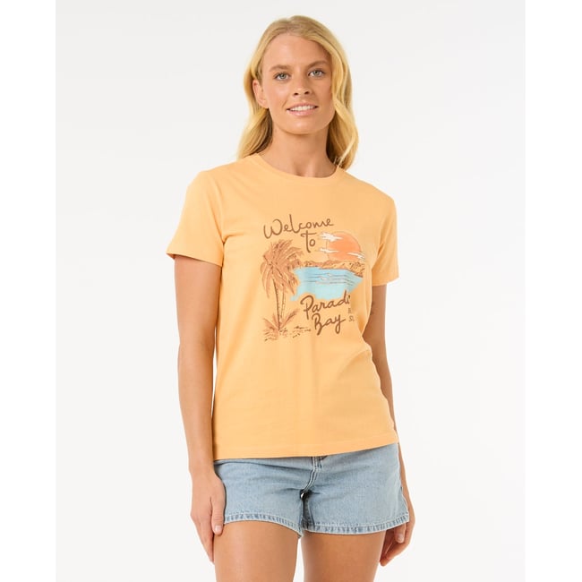 T-shirt PARADISE BAY  TEE pastel orange <span itemprop=