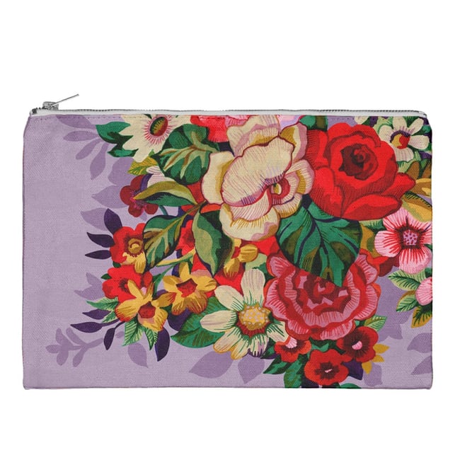 Pochette velours MIA lila <span itemprop=