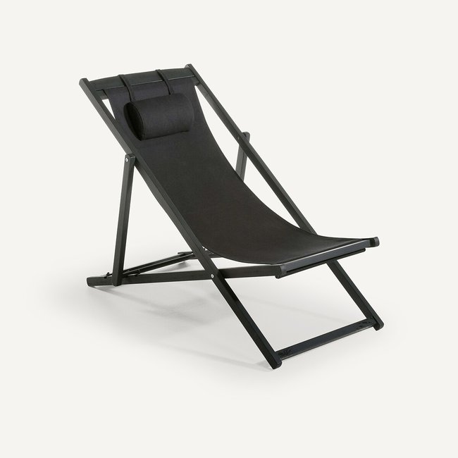 Chilienne acacia et toile, Vivéca noir <span itemprop=