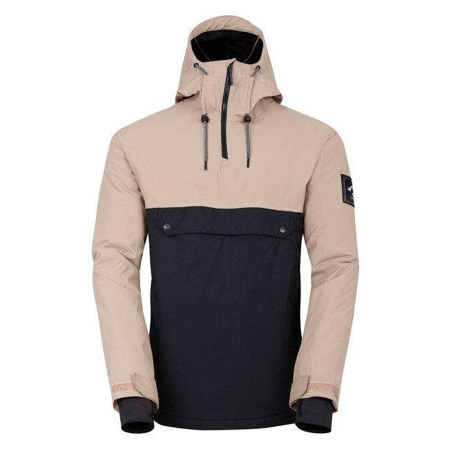 Blouson de ski FREERIDE argile / noir <span itemprop=