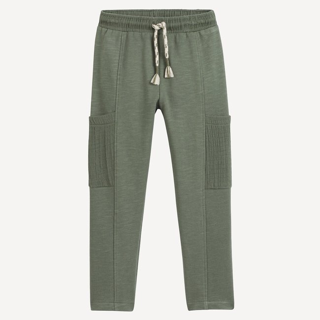 Брюки из мольтона хаки LA REDOUTE COLLECTIONS