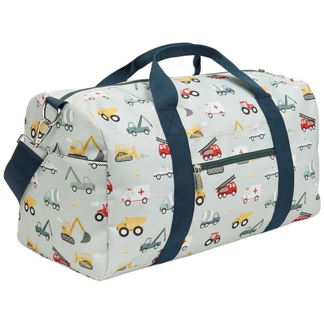 Sac de voyage bleu, jaune, rouge <span itemprop=