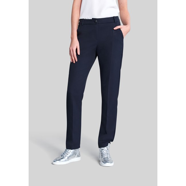 Pantalon de costume ganses fantaisie bleu marine <span itemprop=