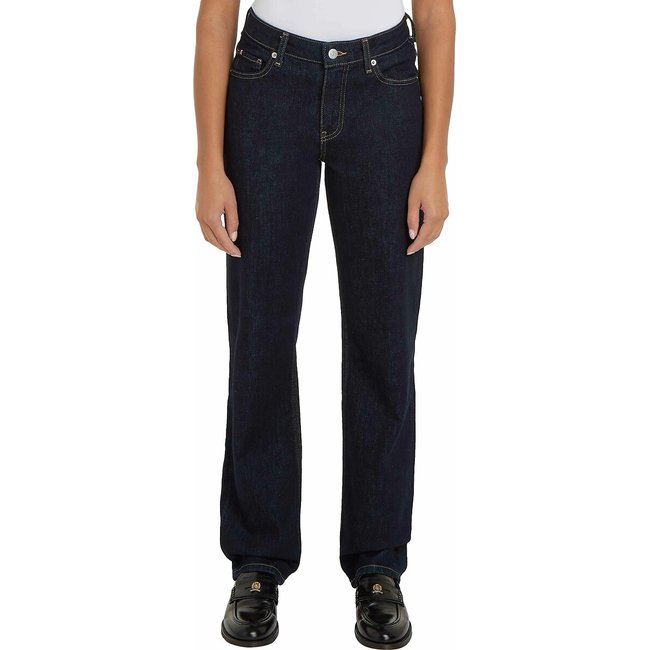 Jean coupe droite denim stretch marine <span itemprop=