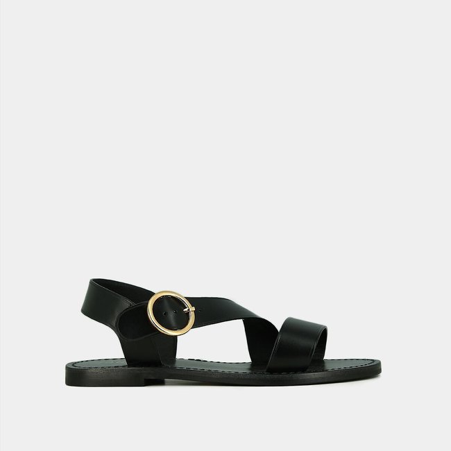 Sandales plates en cuir Welbi - JONAK