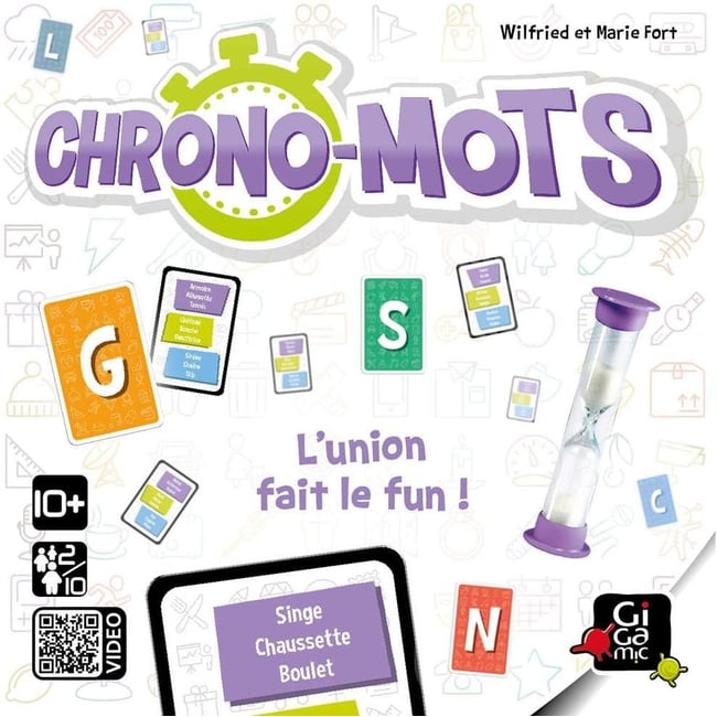 Gigamic Chrono-Mots – Kooperatives Wortspiel Für 2–10 Spieler Ab 10 Jahren
