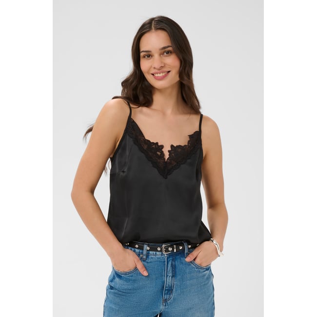 Blouse à manches courtes noir black <span itemprop=