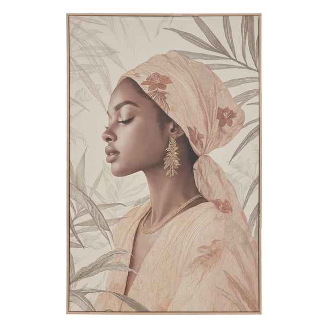 Toile 3D rectangulaire VALERIE Couleur beige <span itemprop=
