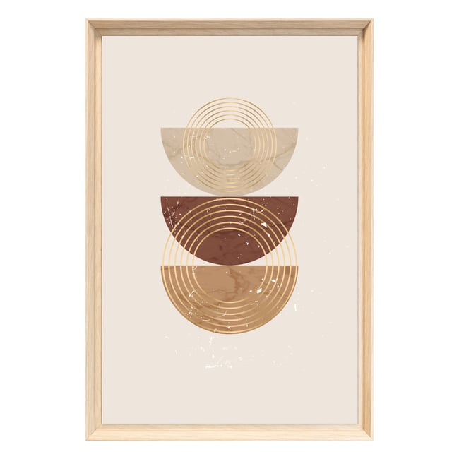 Tableau Mural Encadré Formes Solaires Abstraites ABSTRAIT Couleur tableaux encadrés <span itemprop=