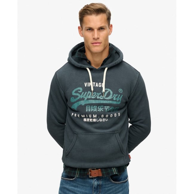 Sweat à capuche Duo Vintage Logo - SUPERDRY