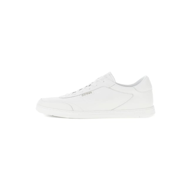 Baskets En Cuir Véritable Nixxter blanc <span itemprop=
