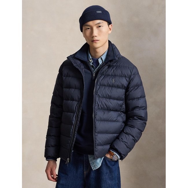 Steppjacke mit Stehkragen marine <span itemprop=