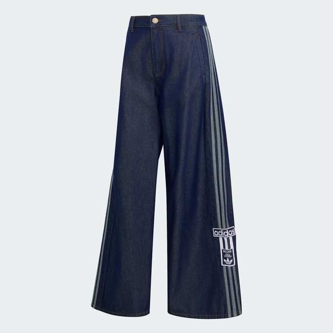 PANTALON LARGE TAILLE MI-HAUTE DENIM ADIBREAK indigo denim <span itemprop=