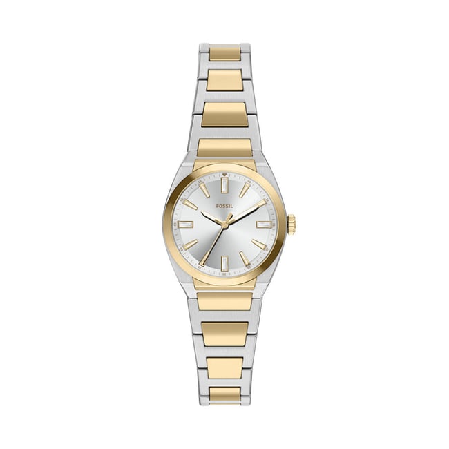 Montre Analogique  EVERETT doré blanc doré <span itemprop=
