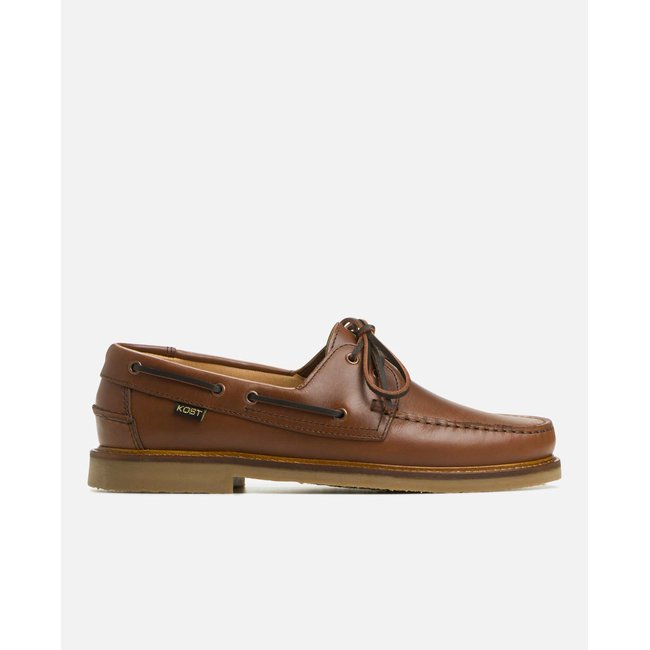 Bateau cuir JAX cognac <span itemprop=