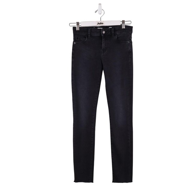 Jean slim en coton - Très Bon État noir <span itemprop=