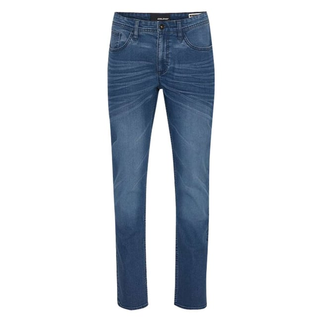 Jean coton délavé regular fit TWISTER FIT bleu <span itemprop=