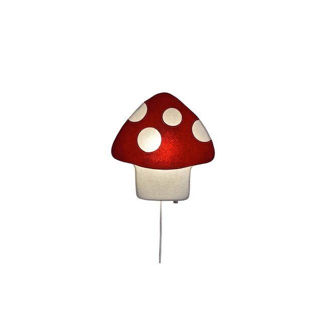 Applique Champignon Originale - SOFT LIGHT Couleur blanc <span itemprop=