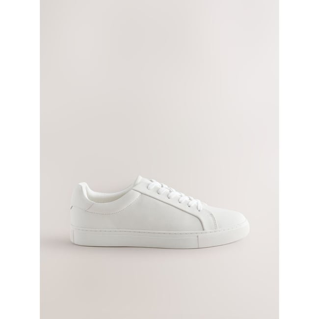 Baskets chic et décontractées longline blanc <span itemprop=