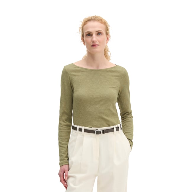T-shirt long U-Boot DfC regular en qualité Organic Cotton - MARC O'POLO