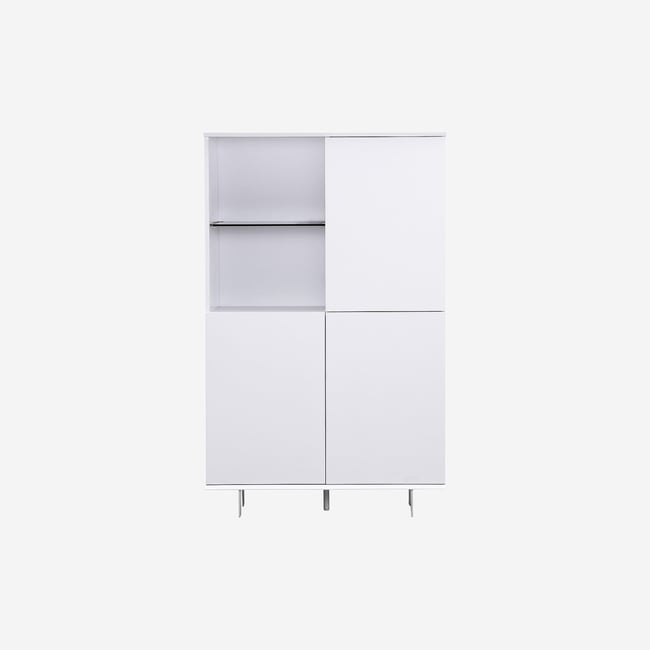 Buffet bois AGNES Couleur blanc <span itemprop=