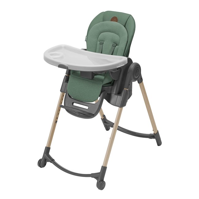 Chaise haute évolutive Minla, de la naissance à 14 ans vert <span itemprop=