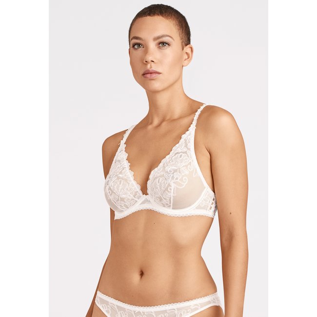 Soutien-gorge triangle avec armatures Pour Toujours blanc <span itemprop=